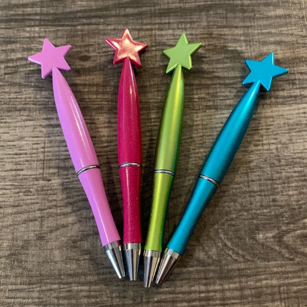 🍒🍒 Glitter Star Pen Set (Random 2)❗️Price Firm❗️